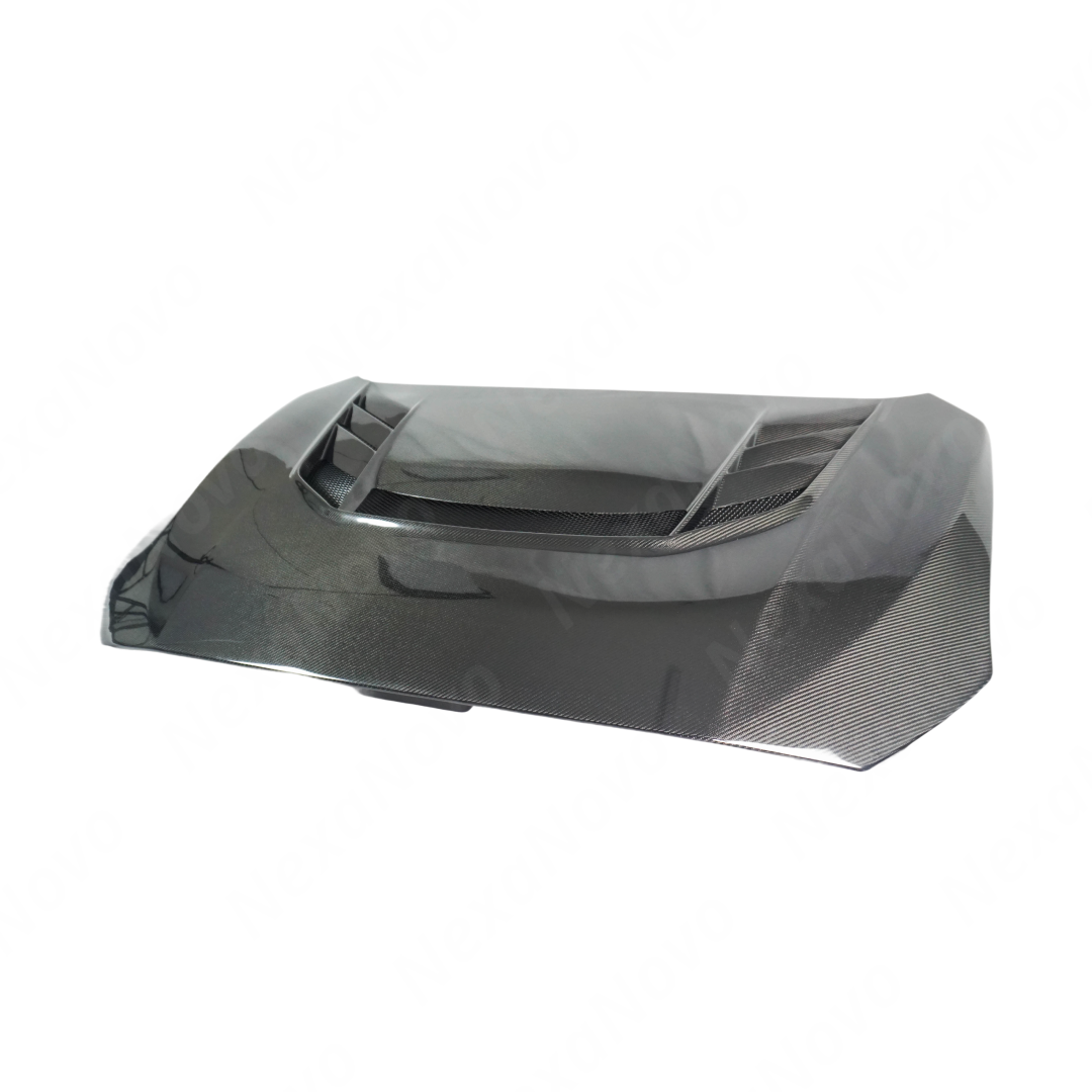 VR-Style Real Carbon Fiber Reverse Scoop Vented Hood For FMIC Subaru WRX / STI (VA) 2015-2021