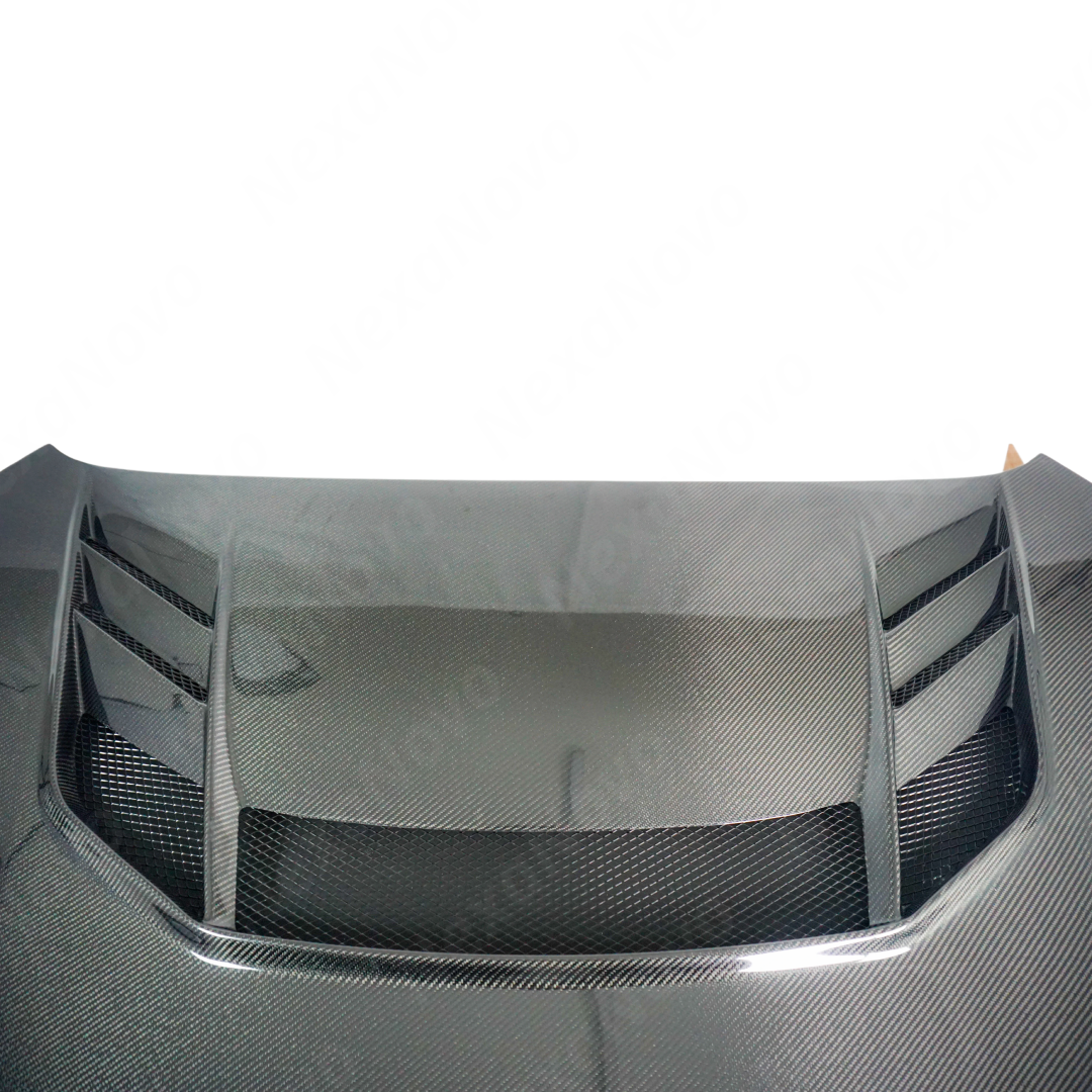 VR-Style Real Carbon Fiber Reverse Scoop Vented Hood For FMIC Subaru WRX / STI (VA) 2015-2021