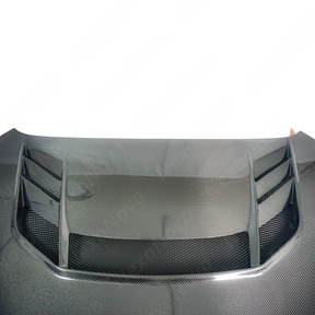 VR-Style Real Carbon Fiber Reverse Scoop Vented Hood For FMIC Subaru WRX / STI (VA) 2015-2021