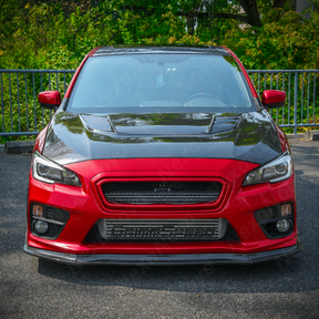 VR-Style Real Carbon Fiber Reverse Scoop Vented Hood For FMIC Subaru WRX / STI (VA) 2015-2021