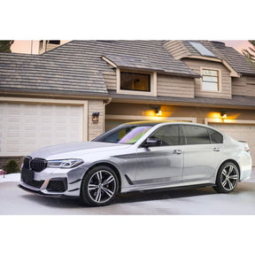 NexaNovo side skirt splitter set for BMW 530i Sport Line Sedan 2017-2023.
