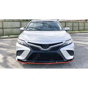 Durable 5-in-1 Set: Front Lip, Rear Diffuser w/ LED, Side Skirts, and Rear Spoiler Wing for 2019 Toyota Camry by NexaNovo
