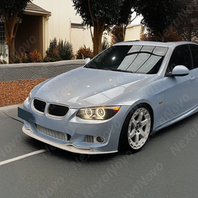 2011 BMW 3 Series M Sport gloss black front splitter bumper lip by NexaNovo.
