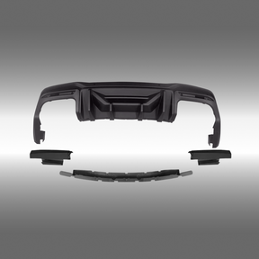 Dark Horse Competition Style Rear Diffuser for 2025 Mustang GT in Matte Black by NexaNovo
