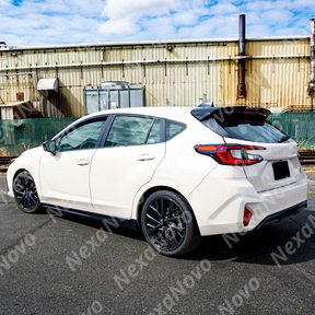 Rear spoiler wing in product packaging

