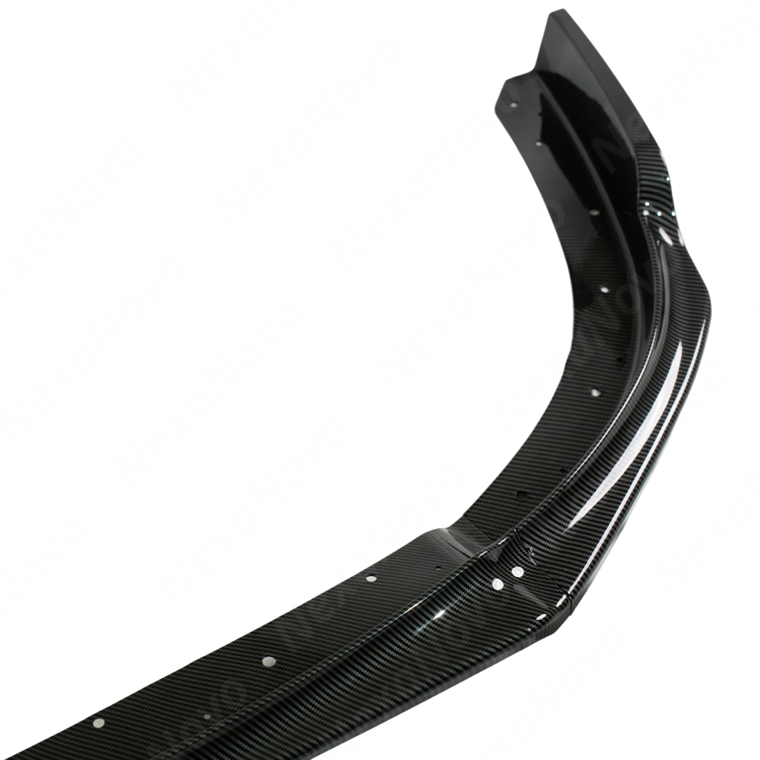 Aerodynamic profile of the front lip designed by NexaNovo to manage airflow under the STI