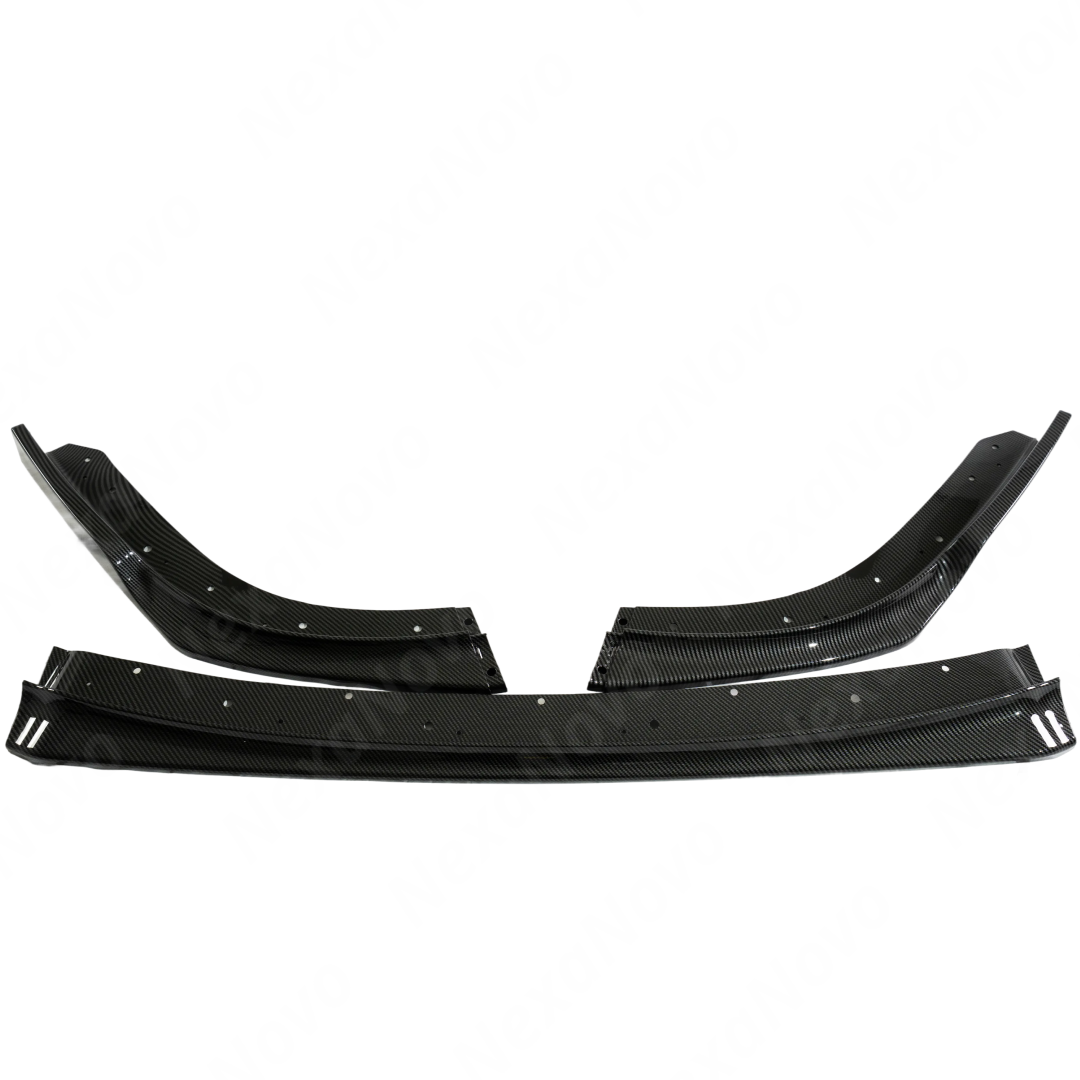 Front-end enhancement kit featuring the NexaNovo carbon fiber print splitter for WRX STI