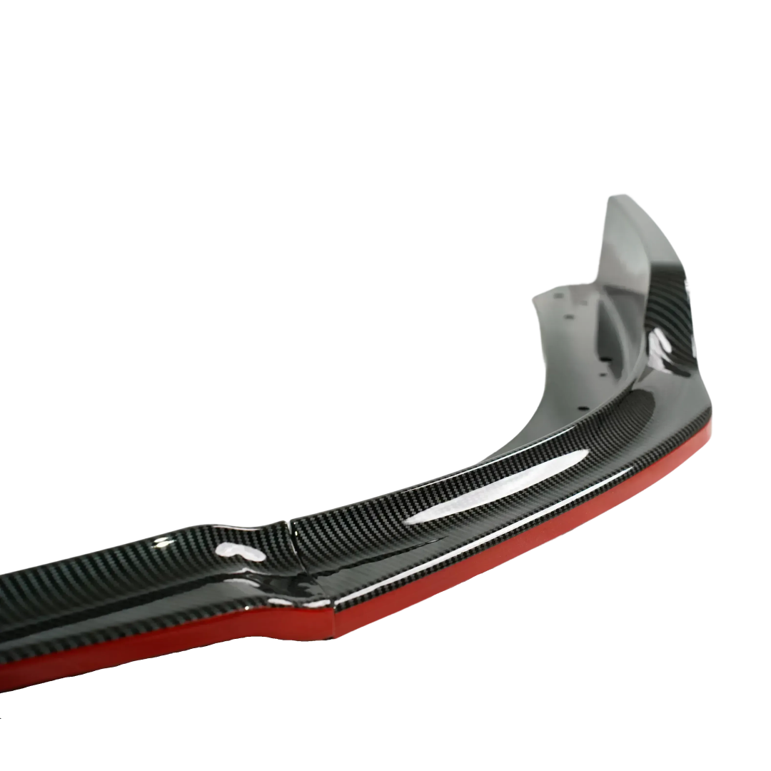 Durable high-impact ABS plastic construction featuring NexaNovo carbon print and red racing accents