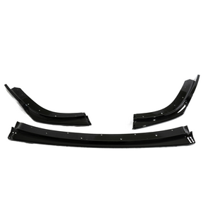 NexaNovo gloss black splitter acting as a protective barrier for the STI bumper