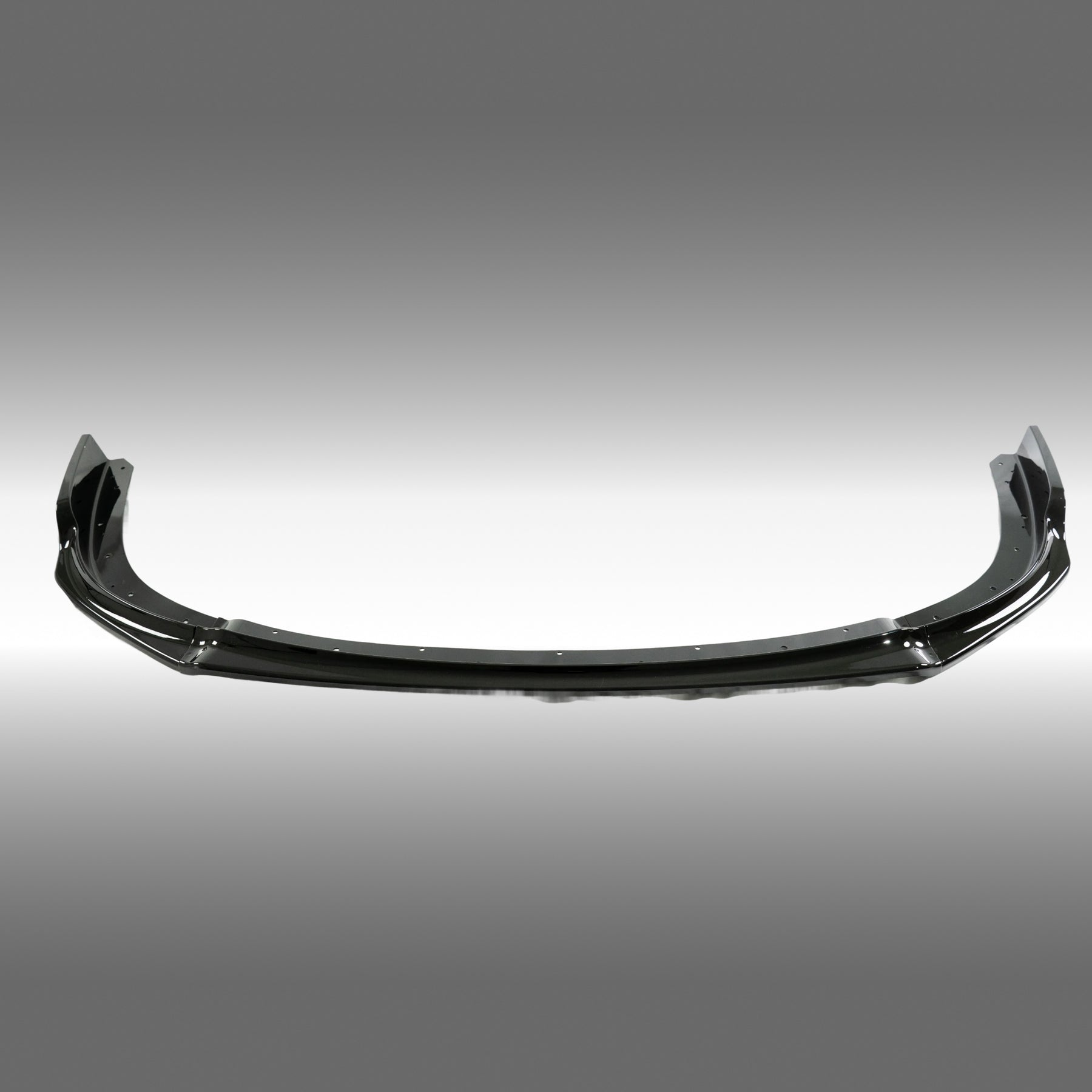 Standalone view of the uninstalled NexaNovo gloss black front bumper splitter lip