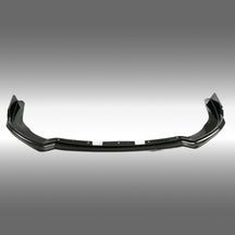 Direct front-facing view of the high-gloss black front lip for 2011-2014 STI