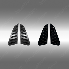 Standalone view of the left and right side rear window louver set for Subaru GV chassis