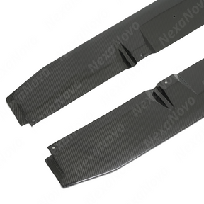 Clean fiberglass reinforced underside of the carbon fiber rocker extension for the VA chassis