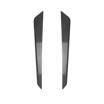Detailed shot of the high-definition carbon fiber print weave on the VA bumper canards