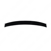 Close-up of the mirror-finish gloss black coating on the VA chassis rear window trim