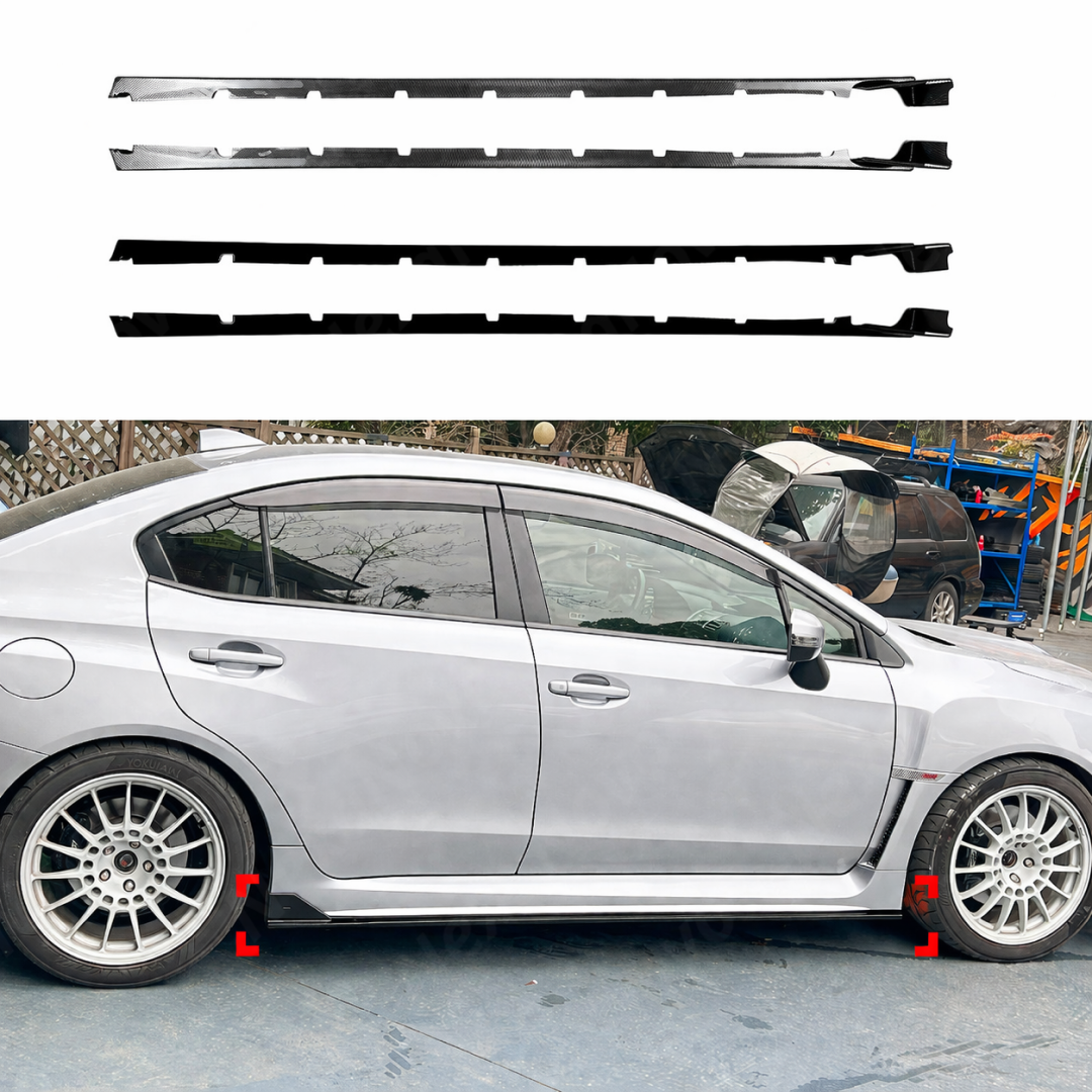Detailed view showing the flush-mount fitment against the factory VA side cladding