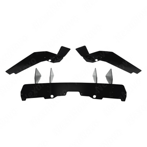 Standalone view of the 3-piece rear diffuser shark fin kit for 2015-2021 Subaru WRX/STI