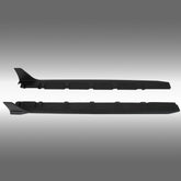 Close-up of the premium mirror-finish black on the NexaNovo WRX side skirt winglets