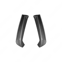 Detailed shot of the high-definition carbon fiber print weave on the VB rear bumper spats