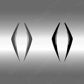 Standalone view of the 2-piece (left and right) headlight eyelid set for 2022+ Subaru WRX