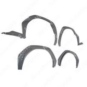 Uninstalled set of NexaNovo real carbon fiber BushWacker fender trims