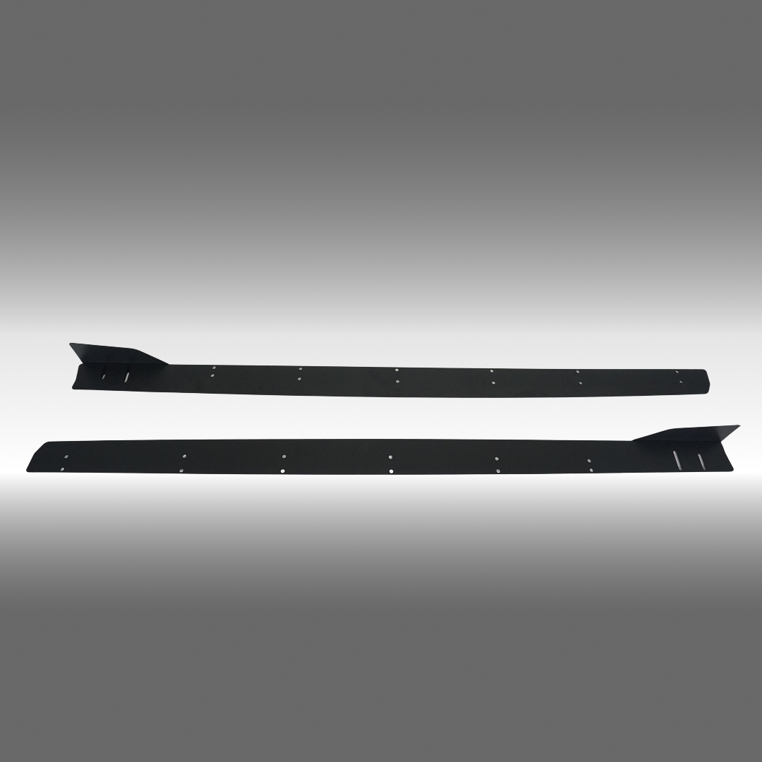 NexaNovo adjustable aluminum side body skirt splitter on a 2021 Subaru WRX VB