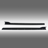 NexaNovo adjustable aluminum side body skirt splitter on a 2021 Subaru WRX VB