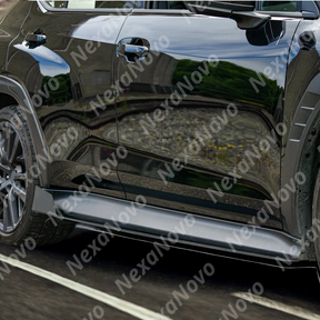 Full side view of a 2022 Subaru WRX VB with NexaNovo adjustable side skirts