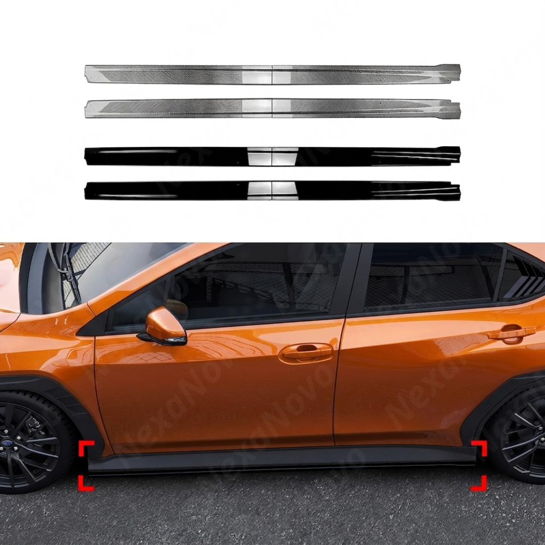 Protective packaging including the side skirt panels and installation hardware kit