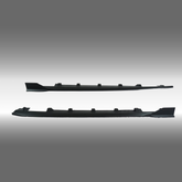 Side body skirt splitter installed on a 2021 Subaru WRX VB