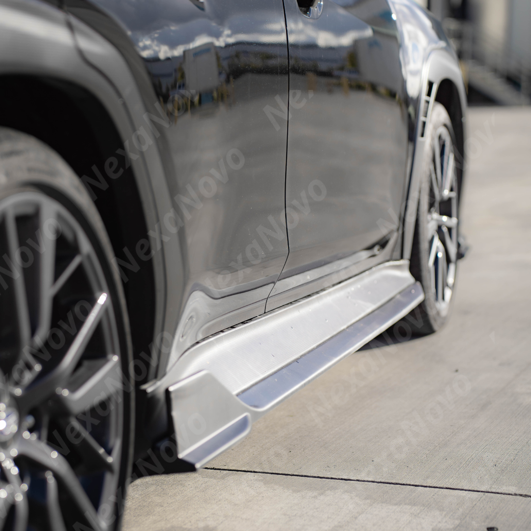 Durable ABS plastic material of the Subaru WRX VB side skirt splitter