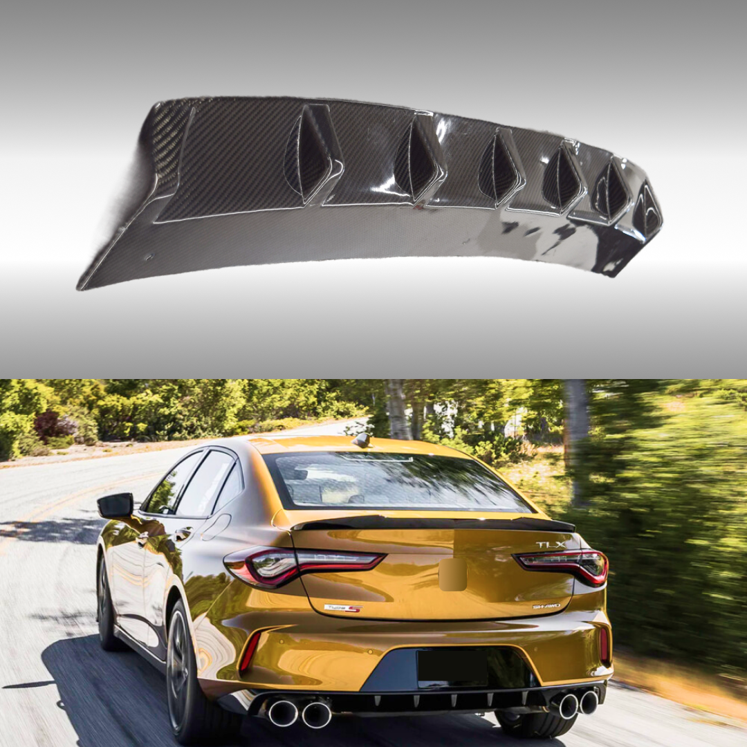 2021 Acura TLX Real Carbon Fiber A-Spec Style Rear Lip Bumper Diffuser by NexaNovo