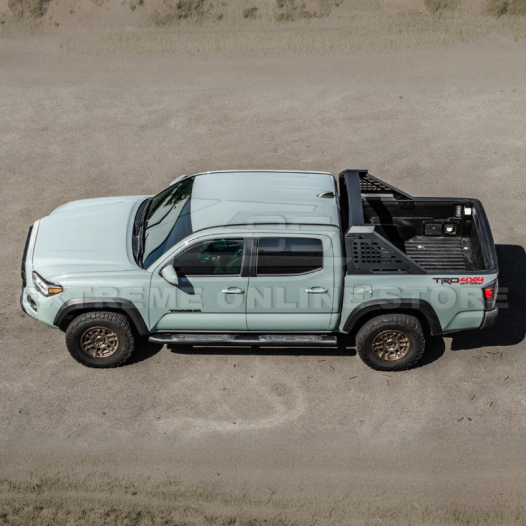 Reinforced steel NexaNovo sport chase rack for Toyota Tacoma 2016-2023, rear view