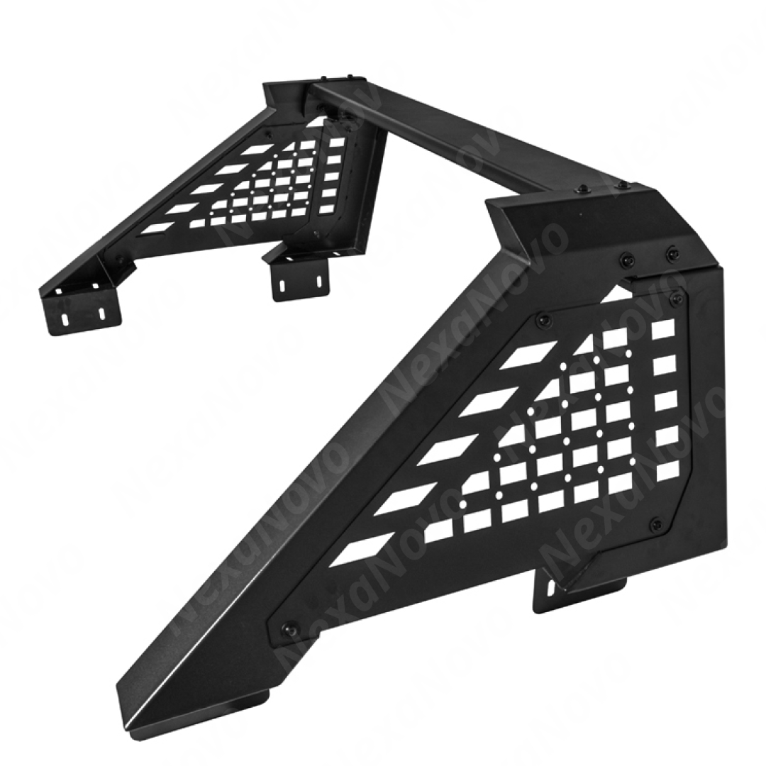 Precision fitment of the adjustable NexaNovo chase rack on 2018 Toyota Tacoma