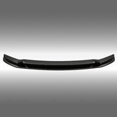NexaNovo VTEN style 3-piece gloss black front bumper lip splitter installed on a 2024-2026 Tesla Model 3 Highland
