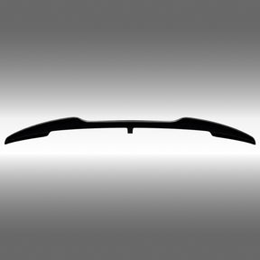 NexaNovo VTEN style gloss black rear trunk spoiler installed on a 2024-2026 Tesla Model 3 Highland