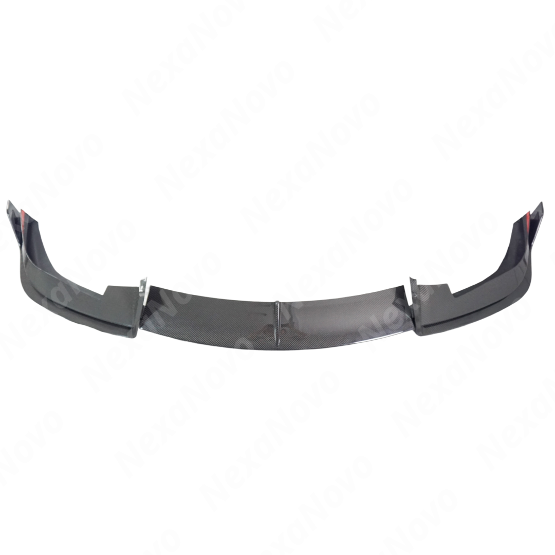 High-gloss NexaNovo carbon fiber lower bumper lip for Tesla Model X 2021-2025