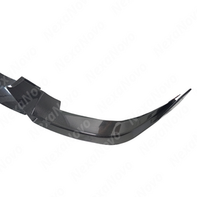 NexaNovo front lip integrated on a black Tesla Model X