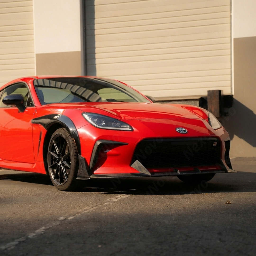 Genuine NexaNovo vacuum-infused real carbon fiber construction for maximum weight reduction on GR86