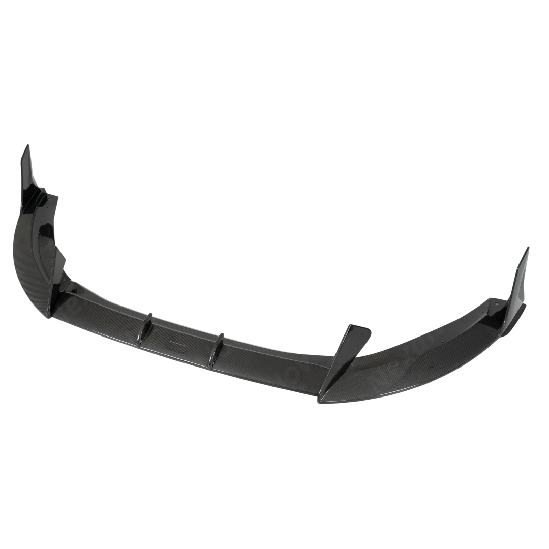 Standalone view of the uninstalled NexaNovo real carbon fiber front bumper splitter for GR86
