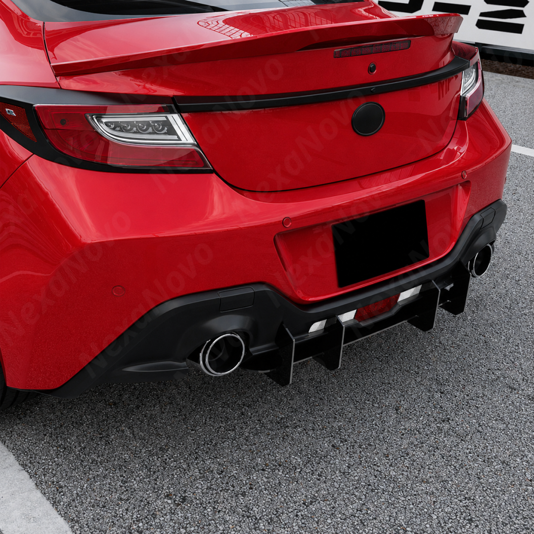 2022-2026 Toyota GR86 / Subaru BRZ  - V-Style Rear Bumper Shark Fin Diffuser Kit