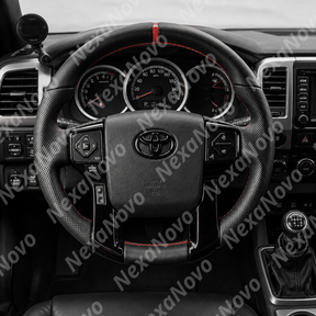 Detailed close-up of the perforated breathable side leather grips and ergonomic finger contours