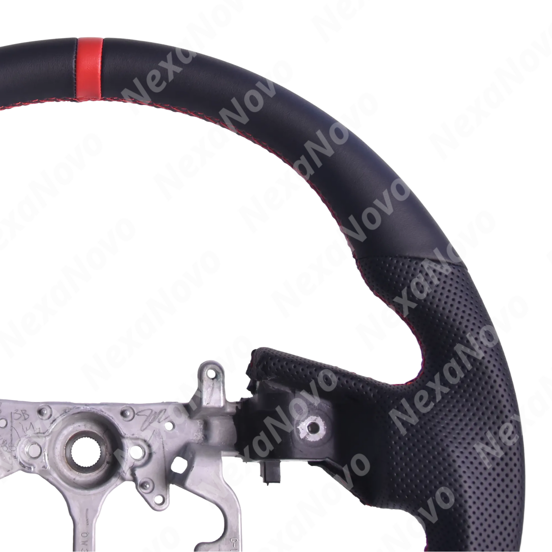 Upgraded TRD style sport steering wheel accenting a Toyota Tacoma dashboard and gauge cluster