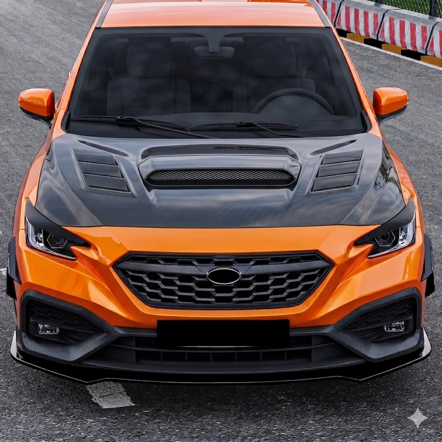 2022-2026 Subaru WRX VB - Carbon Fiber Hood - Vented VS Style