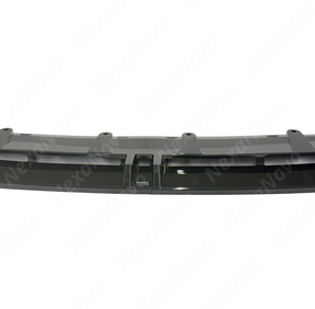 NexaNovo gloss black front spoiler lip for BMW M550i xDrive 2024-2025 M-Pack trims.
