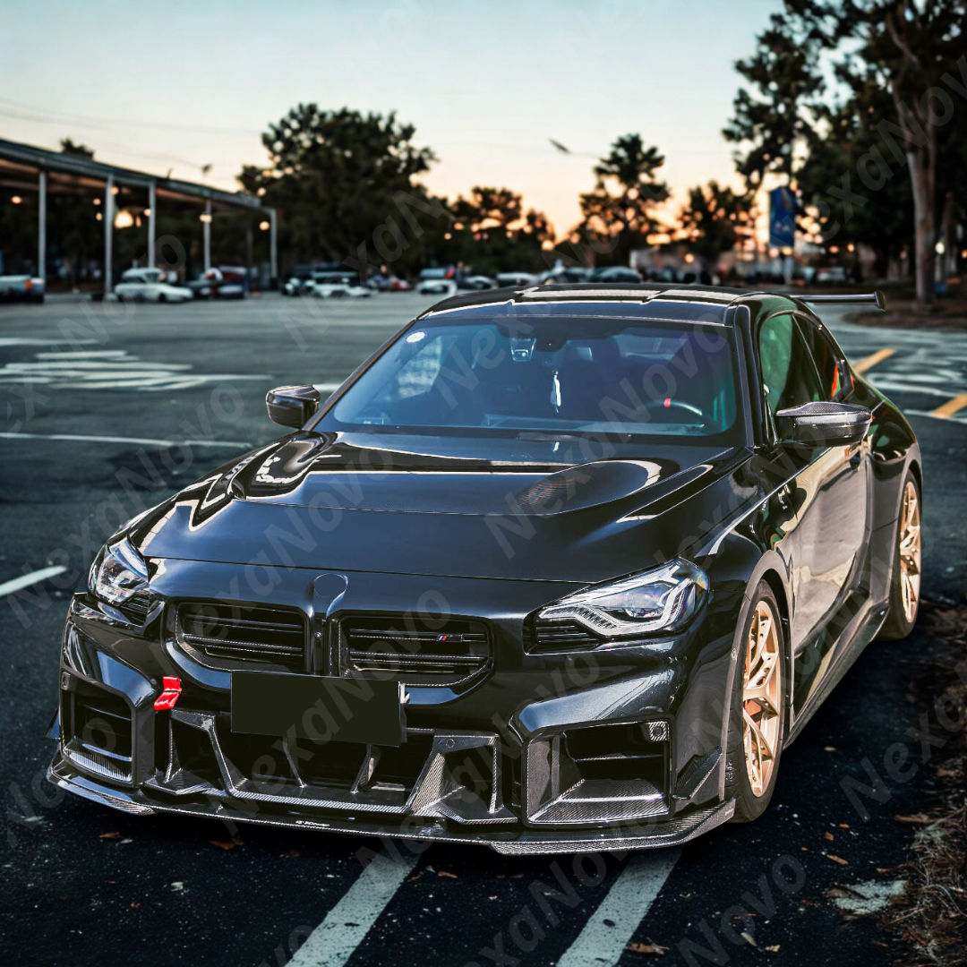 AP Style Real Carbon Fiber Engine Hood For BMW G87 M2/G42 2 Series (2022-2025) NexaNovo