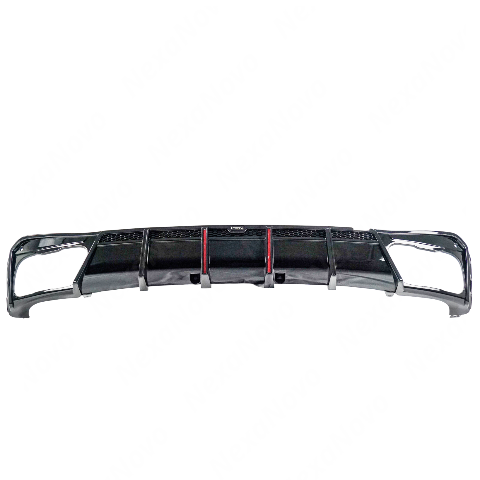 Rear Diffuser Bumper lip Gloss Black w/LED Light & Corner Splitters for BMW X5 G05 2019-2026 NexaNovo