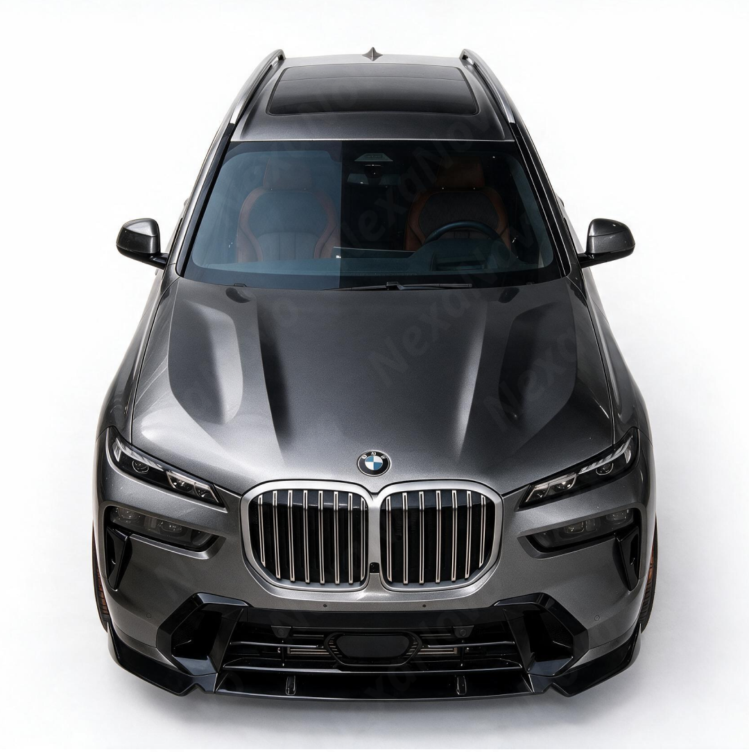 For 2023-2026 BMW X7 G07 - Front Bumper Lip Splitter - Gloss Black