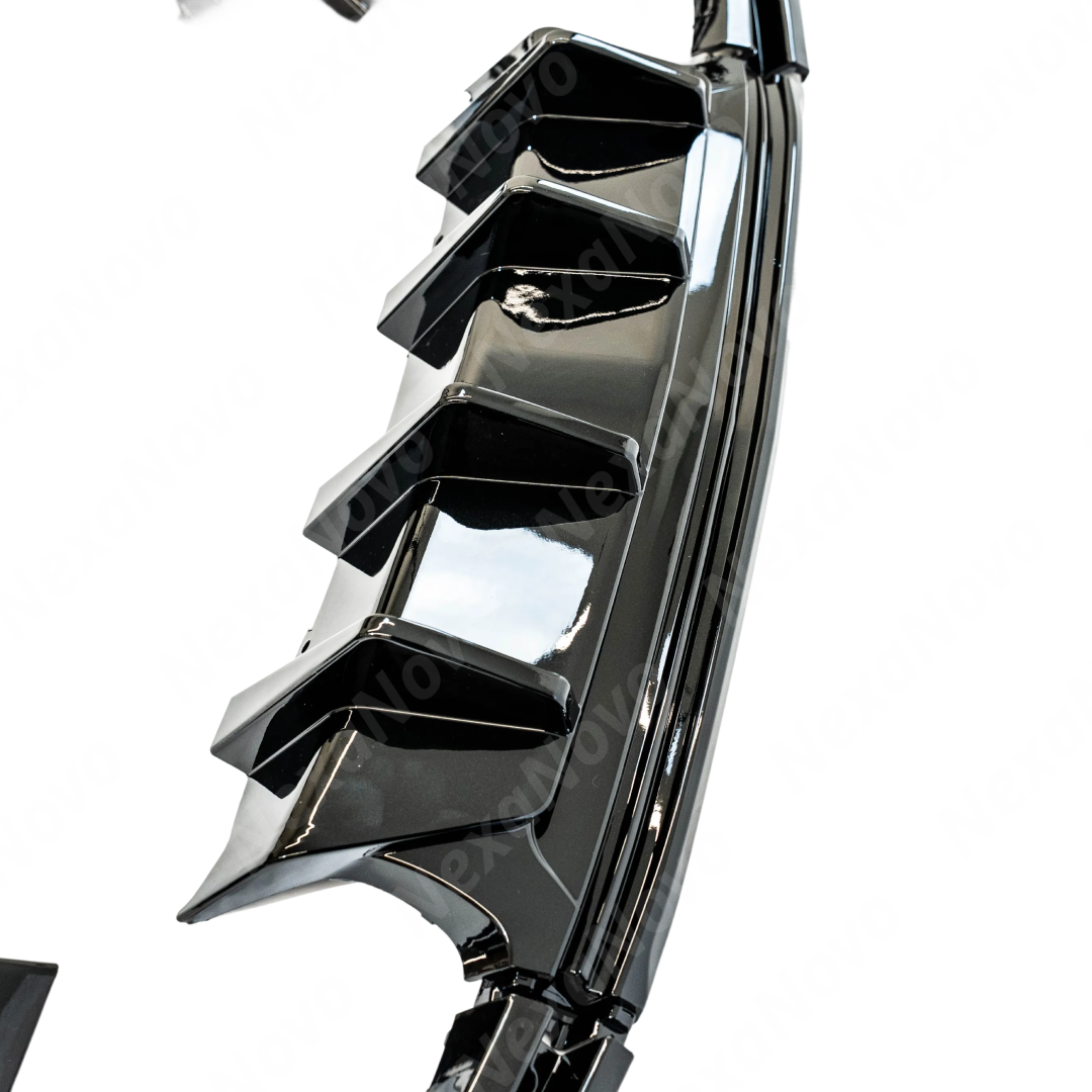 Carbon Fiber Print Rear Bumper Diffuser Lip Spoiler For Chevy Camaro 2016-2024 NexaNovo