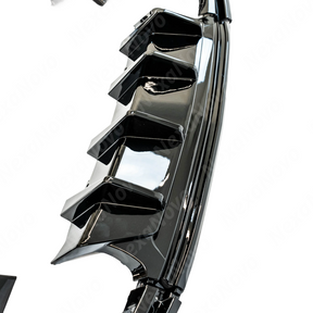 Carbon Fiber Print Rear Bumper Diffuser Lip Spoiler For Chevy Camaro 2016-2024 NexaNovo